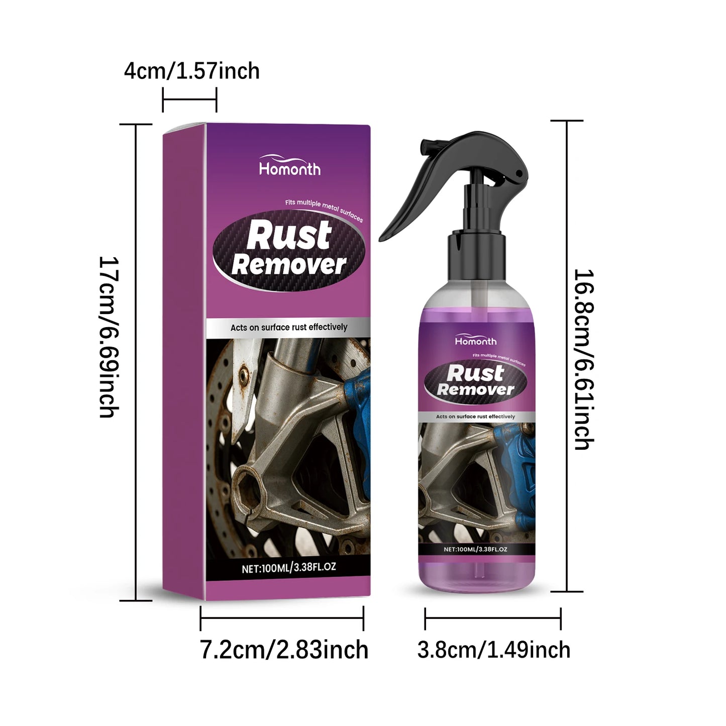 Rostentferner-Spray 100ml Felgen Chassis Karosserie | SwissGlanzGarage