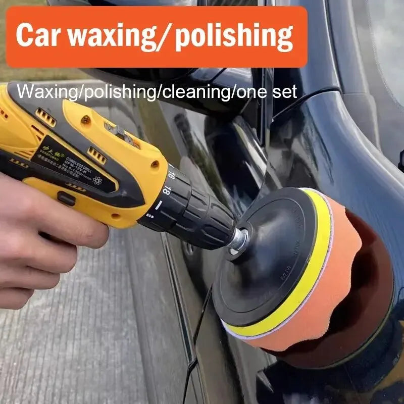 Polierscheibe Set für Handbohrer – SwissGlanzGarage Ansicht 5