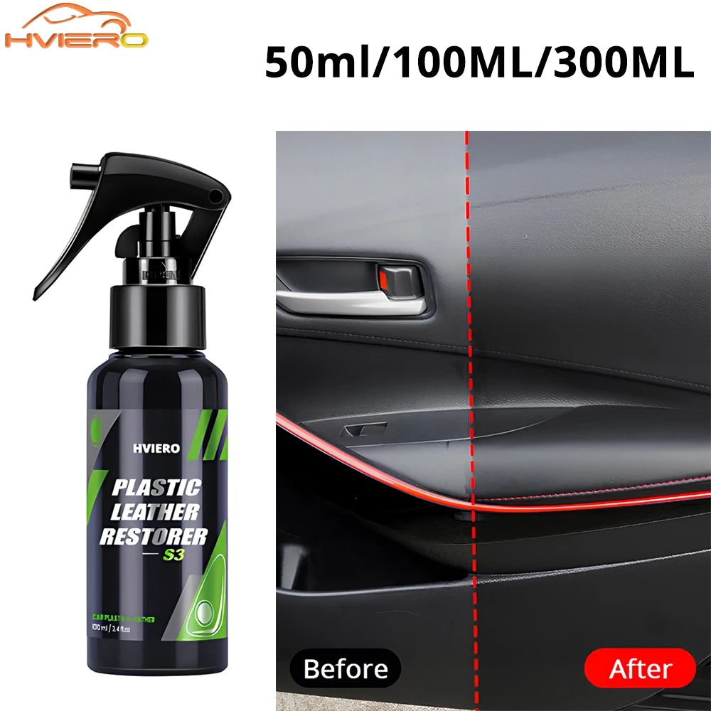 50/100/300 ml Auto-Innenteil, flüssiges Leder, Kunststoff, Erneuerer, erfrischen