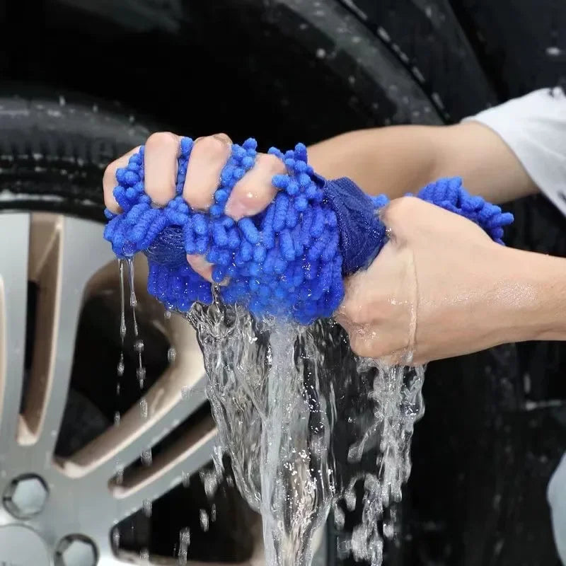 Mikrofaser Chenille Waschhandschuh – SwissGlanzGarage Ansicht 6