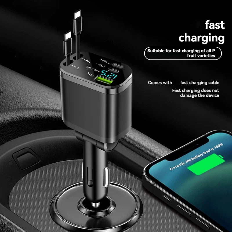 USB-C Schnelllader 6-in-1 Digitalanzeige – mit kabellosem – SwissGlanzGarage Ansicht 6
