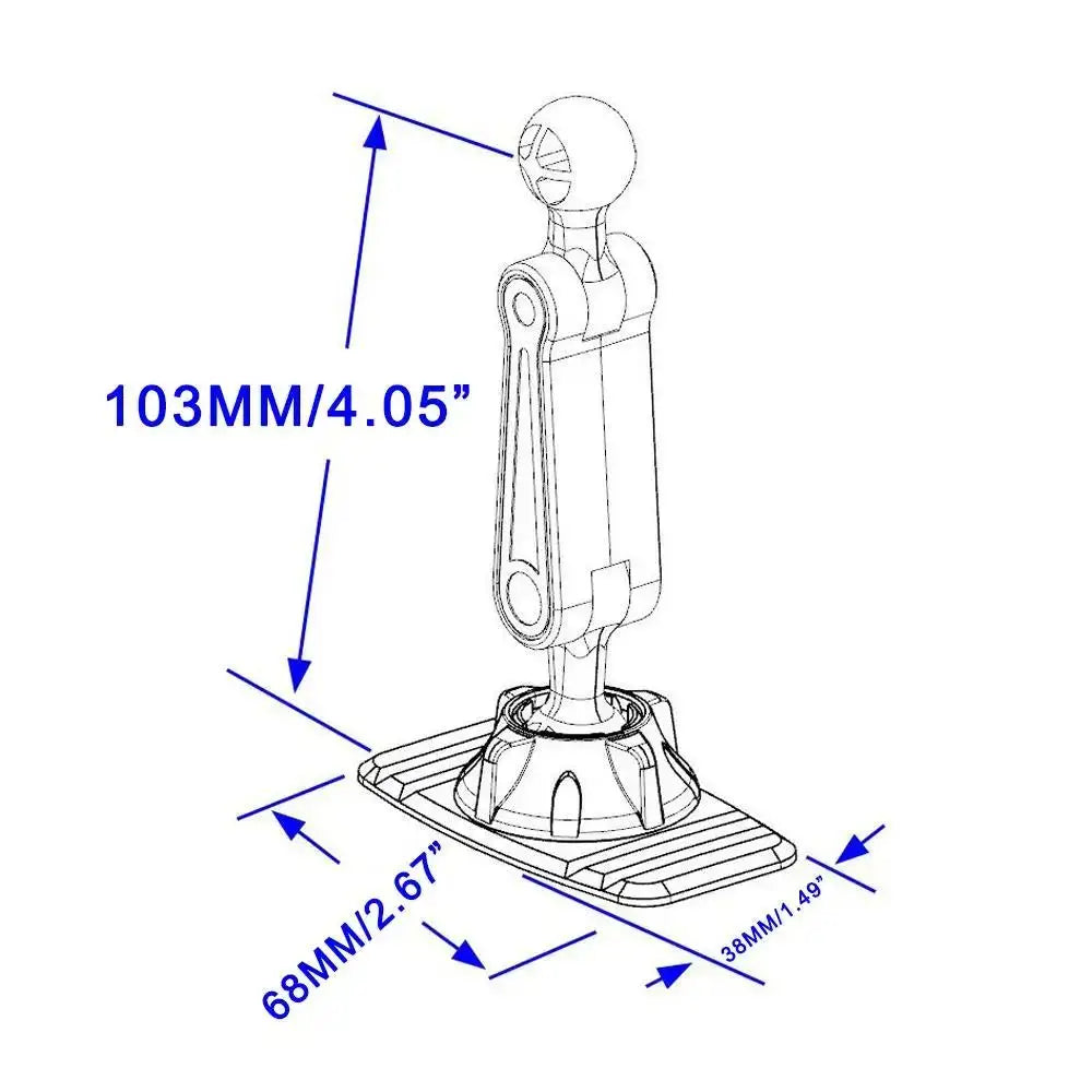 Universal 17mm Kugelkopf Auto-Halterung – SwissGlanzGarage Ansicht 6