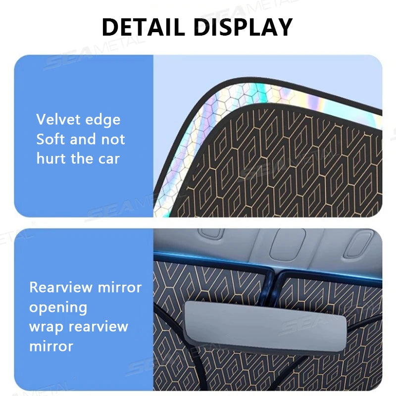 Faltbarer Auto-Sonnenschutz mit UV-Abwehr – SwissGlanzGarage Ansicht 6