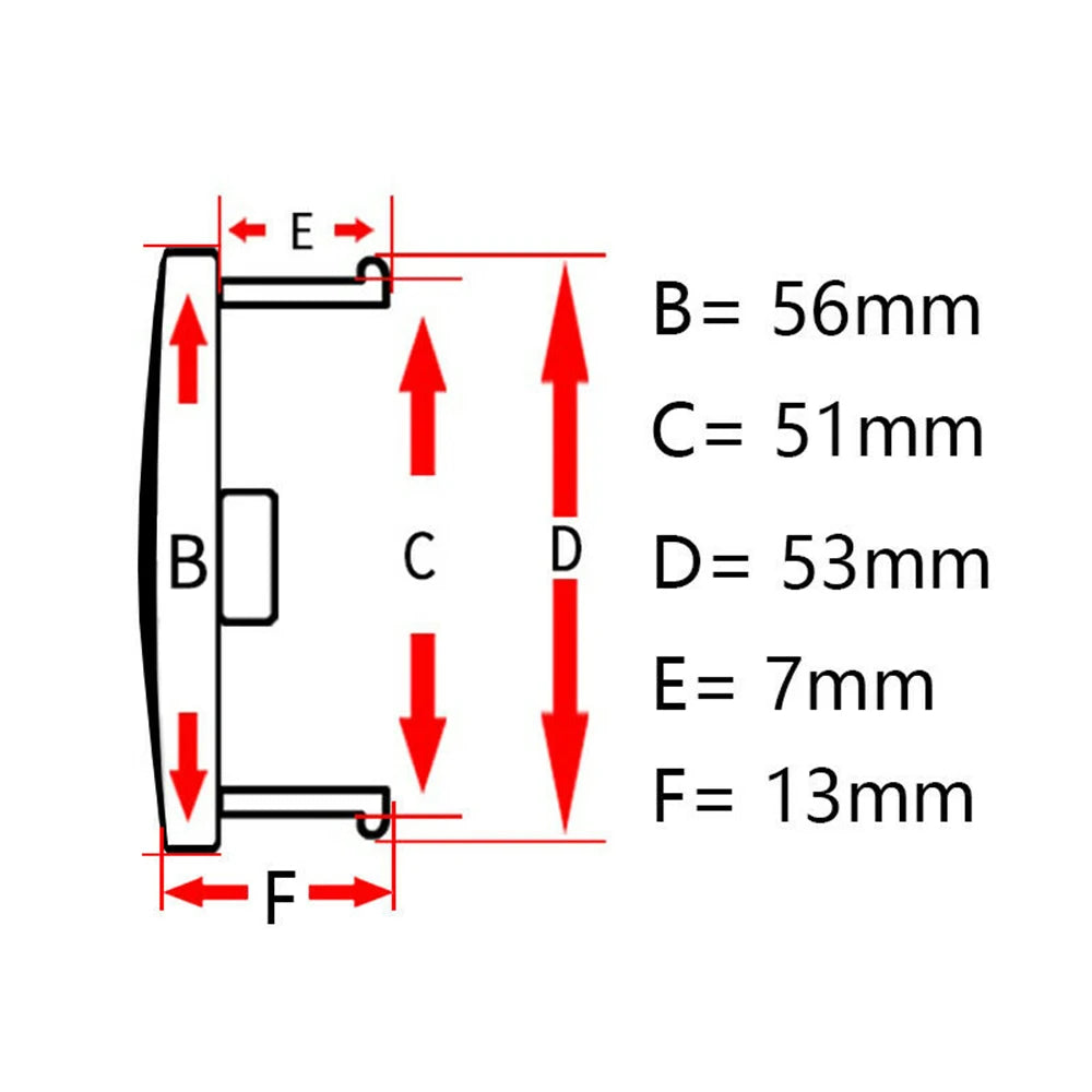 Felgen-Mittelkappen Set 56mm – SwissGlanzGarage Ansicht 6