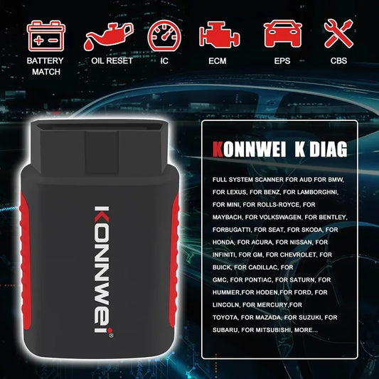KONNWEI KDIAG OBD2 Auto-Diagnosegerät – SwissGlanzGarage Ansicht 2