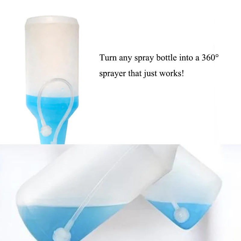 Universal Fit 360° Spray Bottle Adapter Multi-Purpose Replacement Spray Head with Rotating Nozzle, Compatible with Most