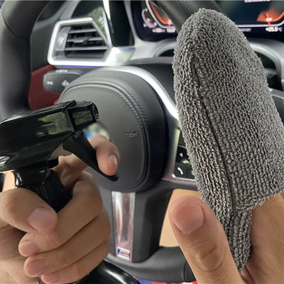 Mikrofaser-Waschhandschuh Set – SwissGlanzGarage Ansicht 2