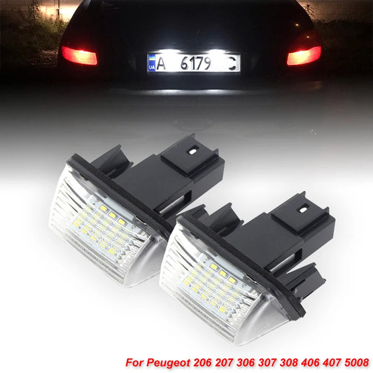 Canbus LED Kennzeichenbeleuchtung für Peugeot – SwissGlanzGarage Ansicht 2