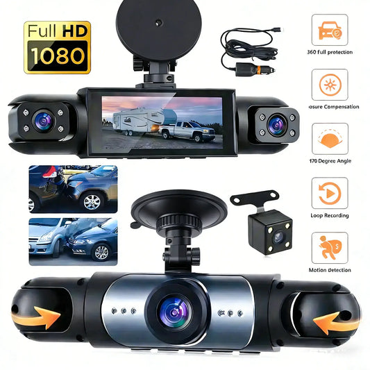 Dashcam 4 Kameras 1080P Fahrzeug DVR – SwissGlanzGarage Autopflege Schweiz