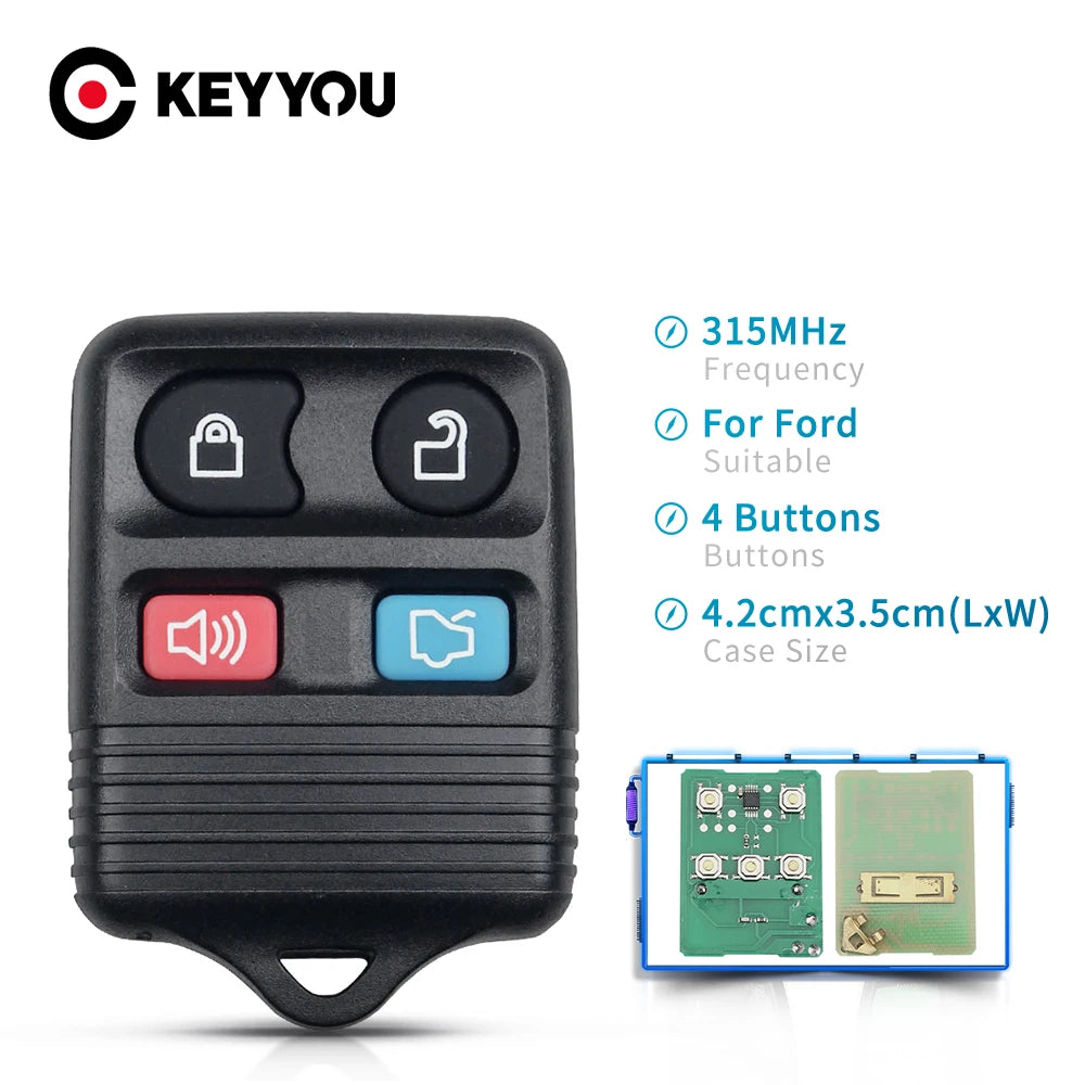 KEYYOU Fernbedienungsschlüssel 315MHz Ford