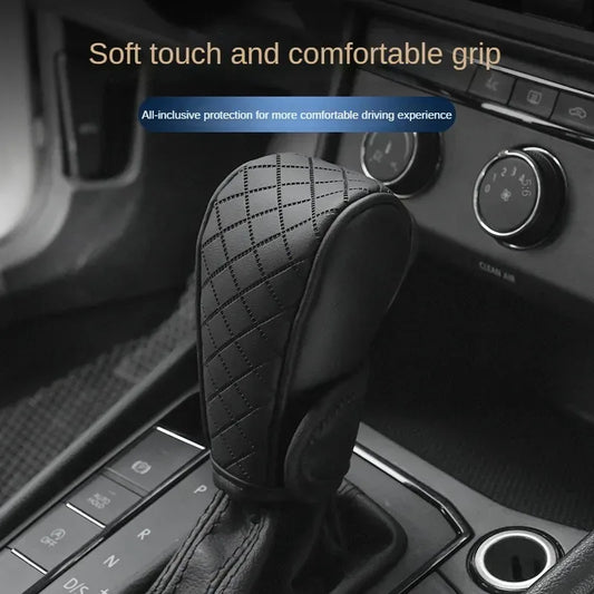 Auto-Schaltknauf-Abdeckung PU Leder – SwissGlanzGarage Autopflege Schweiz