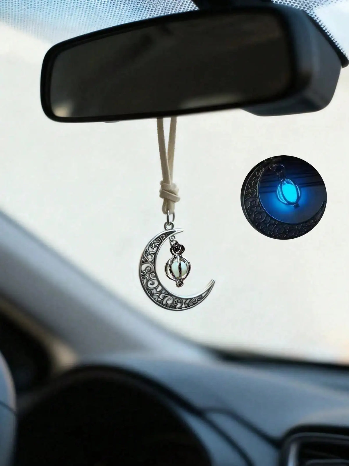 Luminous Moon Pendant Auto-Hänger Ornament