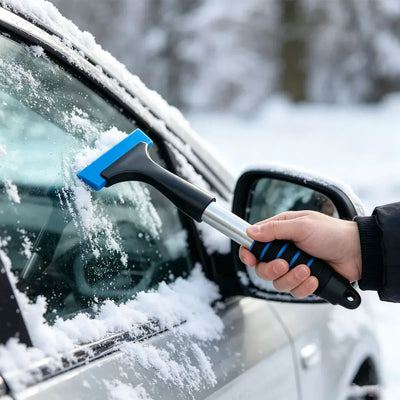 Aluminium Schneeschaufel für Autoscheiben – SwissGlanzGarage Autopflege Schweiz