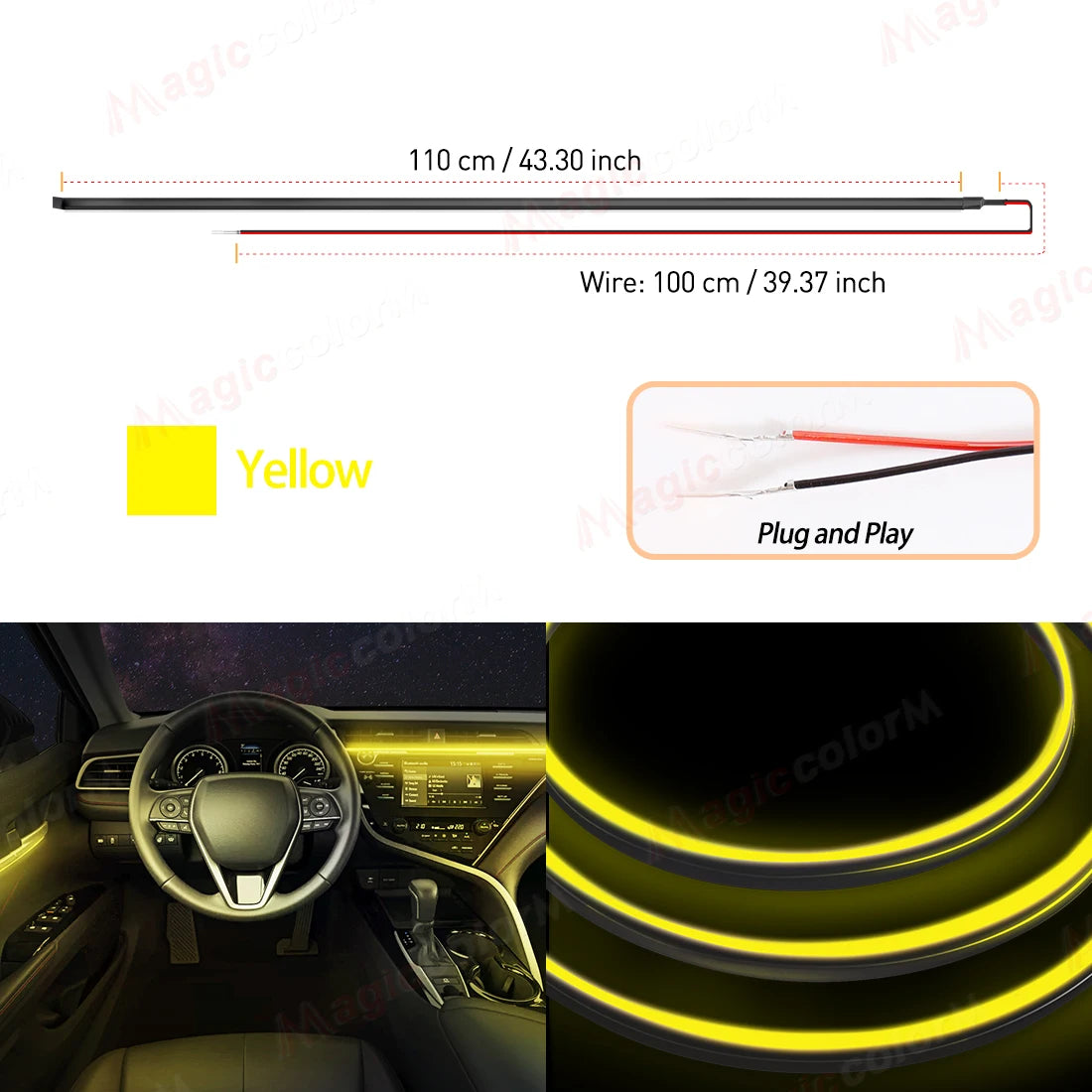 110CM LED Acryl-Streifen für Auto