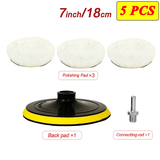 Polierscheibe Set 5/7/6/5 Zoll