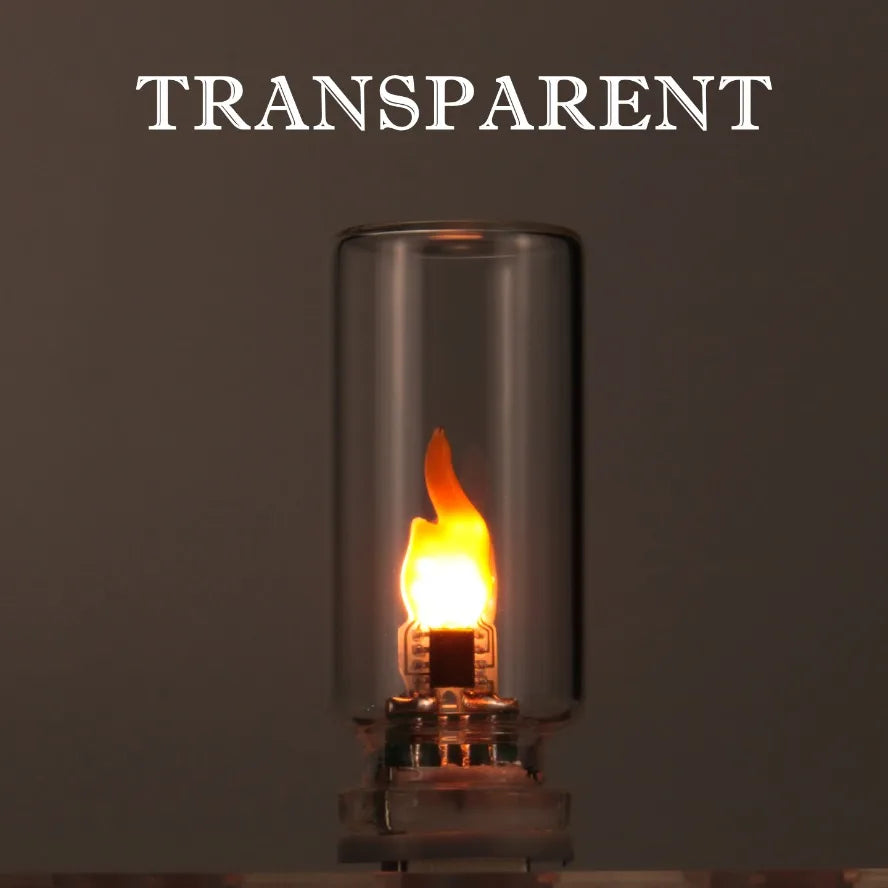 USB LED Flamme Nachtlicht mit Frosted Glas