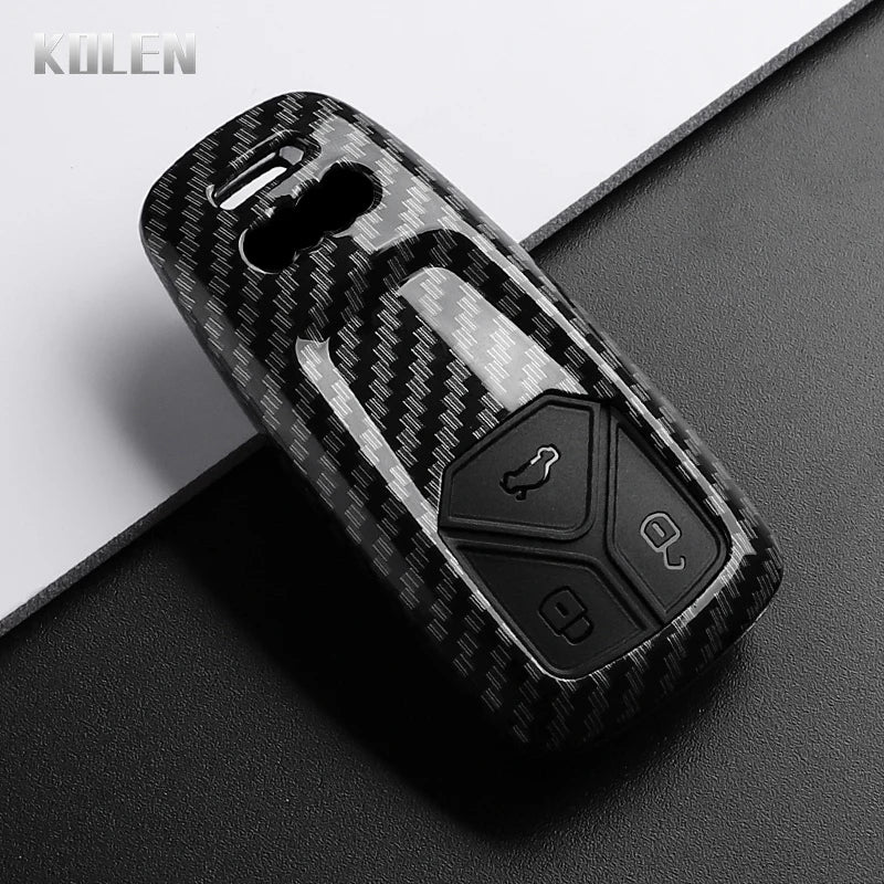 ABS Carbon Fiber Schlüsselhülle Audi A4 A5 A6 Q5 Q7