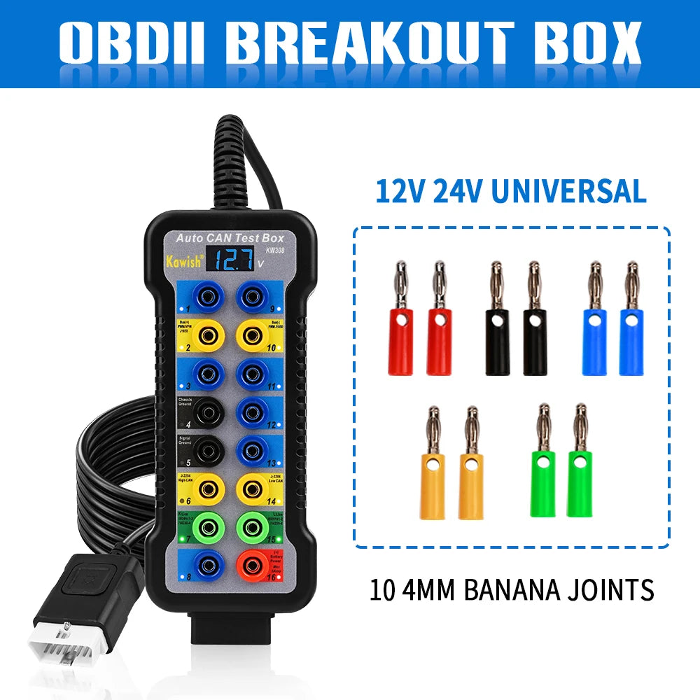 OBD2 Auto Diagnose-Box mit 16 Testanschlüssen