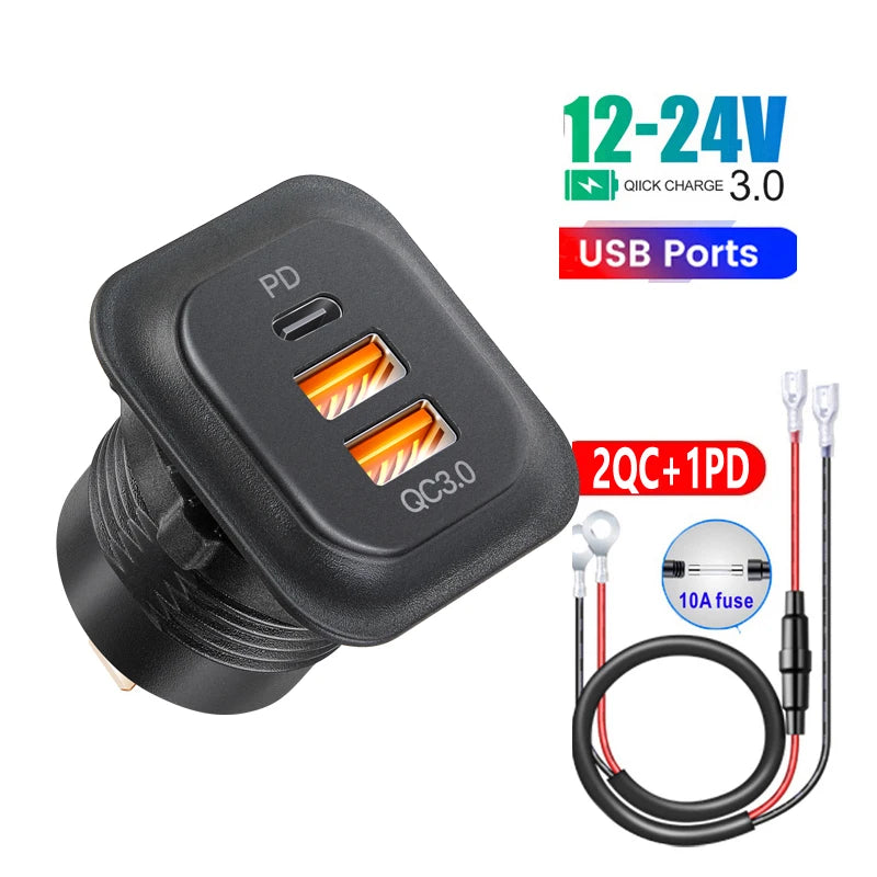 Auto Ladegerät Socket PD3.0 & QC3.0