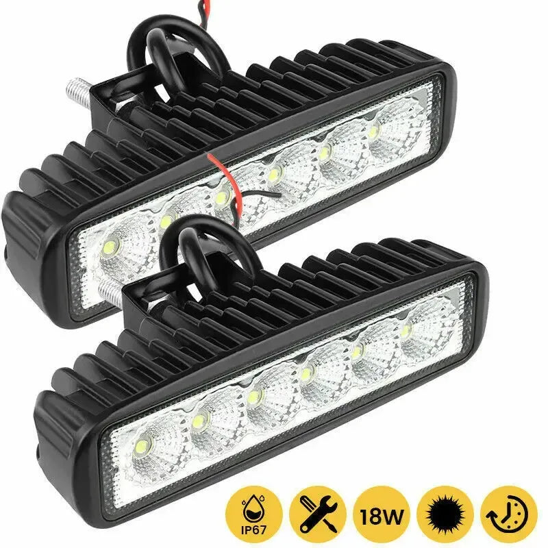 6 LED Auto-Arbeitslampe 18W – SwissGlanzGarage Autopflege Schweiz