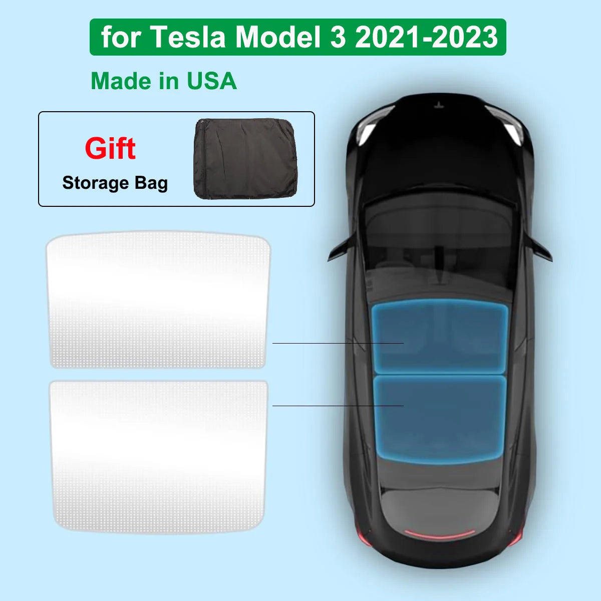 Sonnenblende für Tesla Model 3 Y 2020-2026
