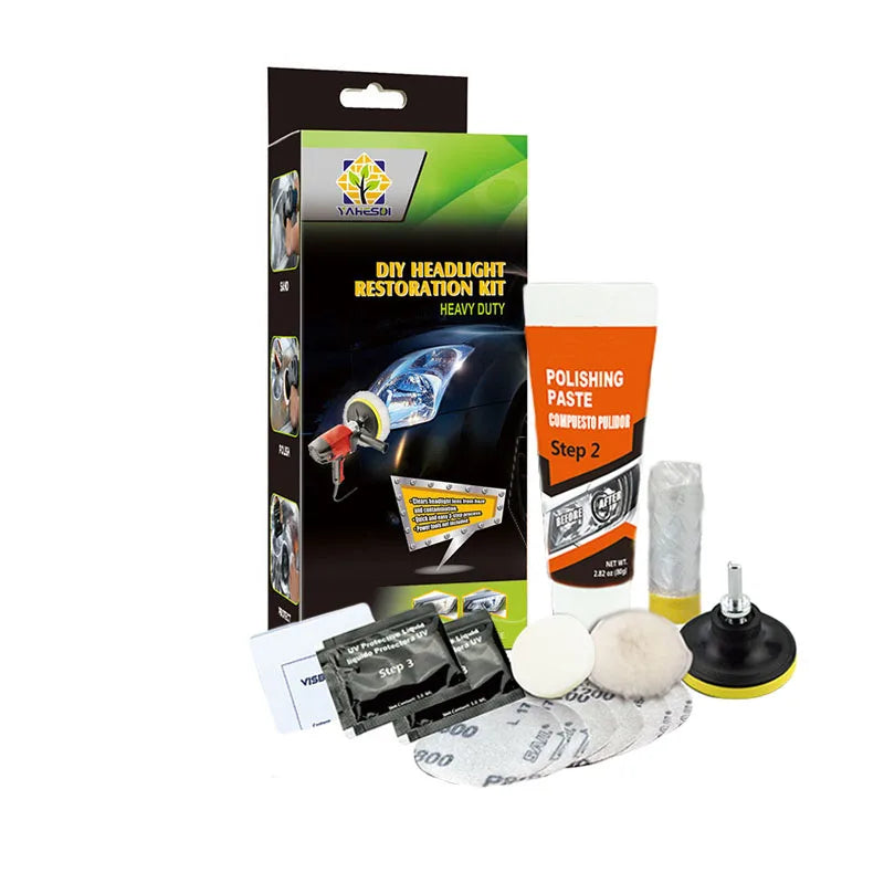 Scheinwerfer-Restaurierungs-Set mit Politur