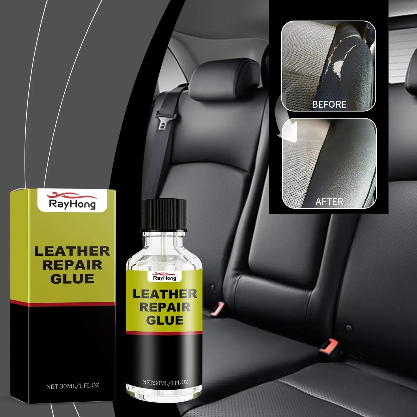Leder Reparatur Flüssigkeit 30ml – SwissGlanzGarage Autopflege Schweiz