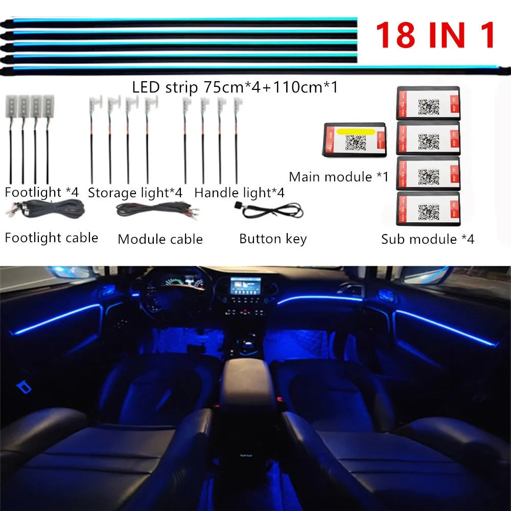 Universal RGB LED Ambientebeleuchtung für Innenraum