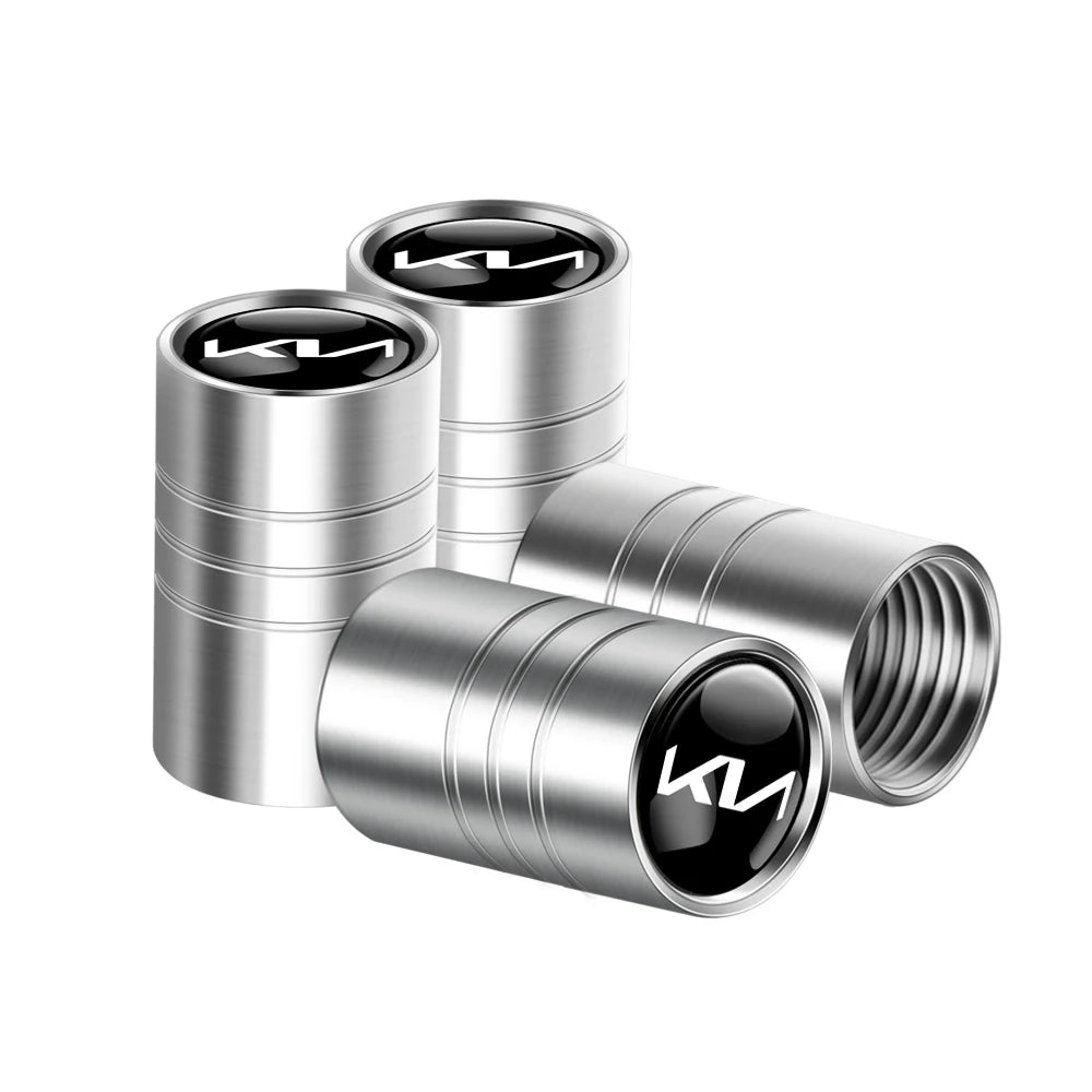 Aluminium Ventilkappen Set für KIA