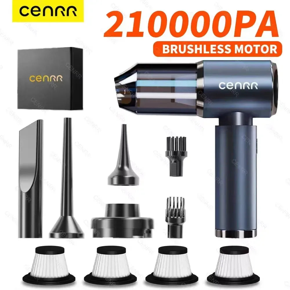 210000PA Kabelloser Auto-Staubsauger – SwissGlanzGarage Autopflege Schweiz