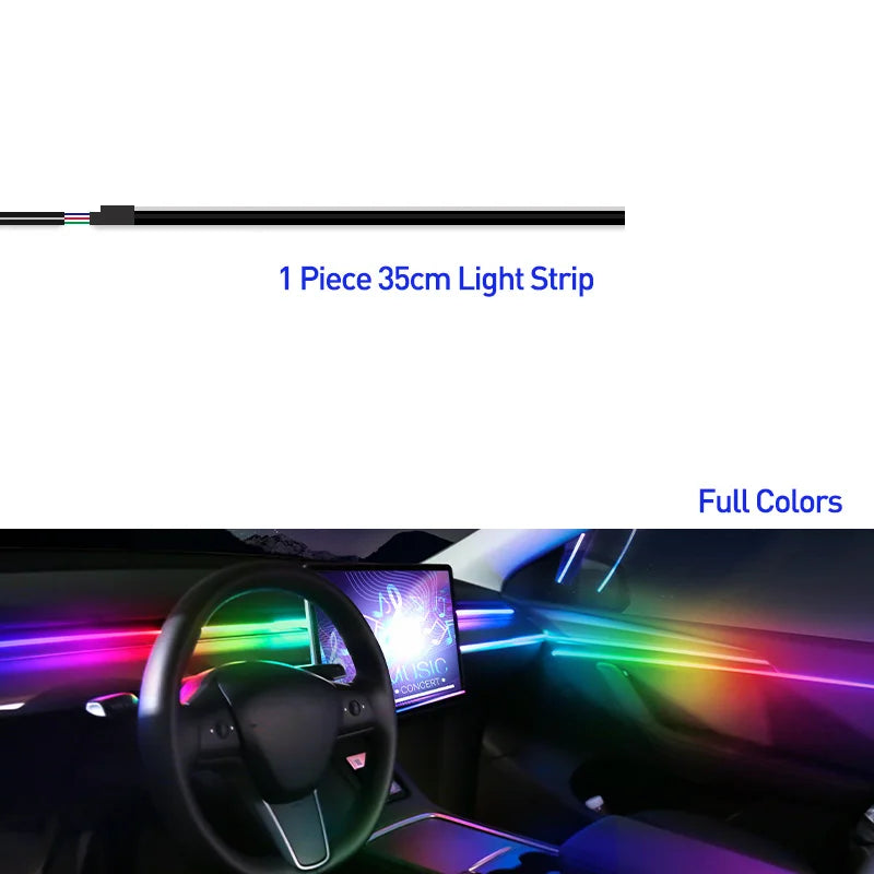 18 in 1 Auto Ambientebeleuchtung 64 Farben