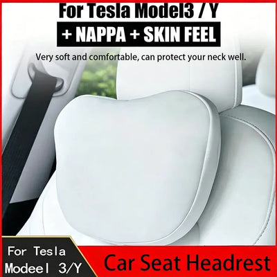 Nackenkissen für Tesla Model 3/Y aus Nappa-Leder – SwissGlanzGarage Autopflege Schweiz