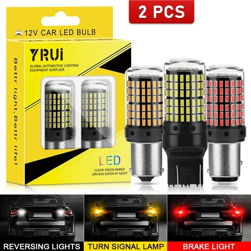 YiRui 12-48V LED Birnen BA15 Set – SwissGlanzGarage Autopflege Schweiz