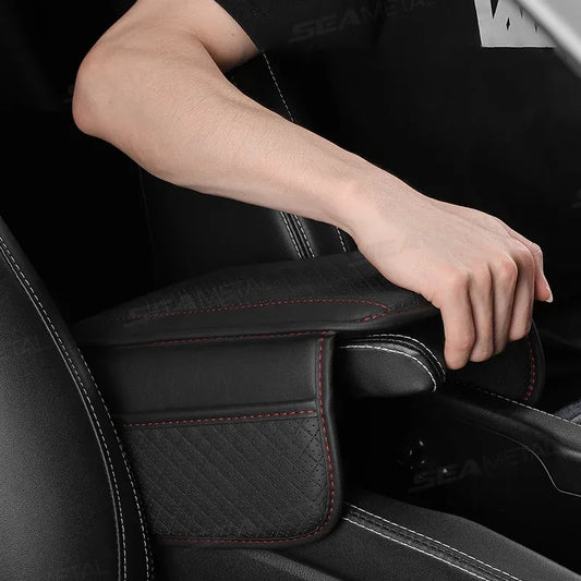 Armlehnen-Pad aus Leder mit Memory Foam – SwissGlanzGarage Autopflege Schweiz