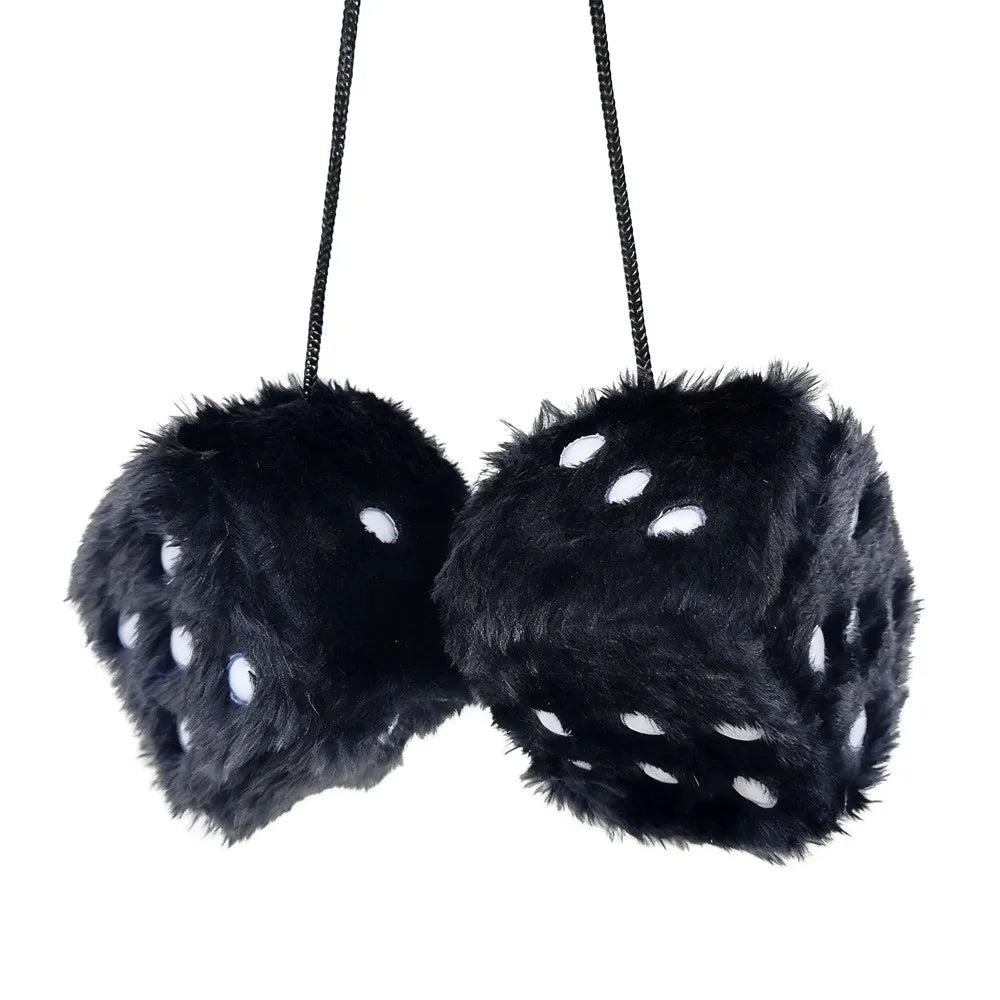 Fuzzy Velvet Rückspiegel-Dekoration Würfel-Set
