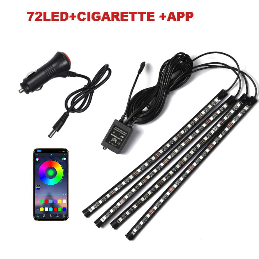 72 LED RGB Fussraumbeleuchtung