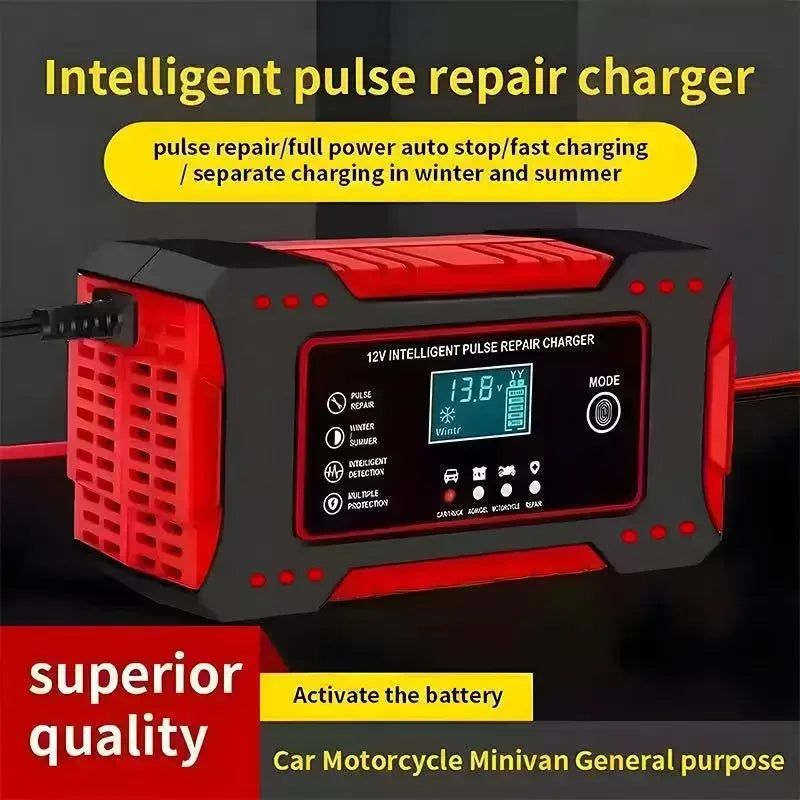 Intelligentes 12V Batterieladegerät – SwissGlanzGarage Autopflege Schweiz