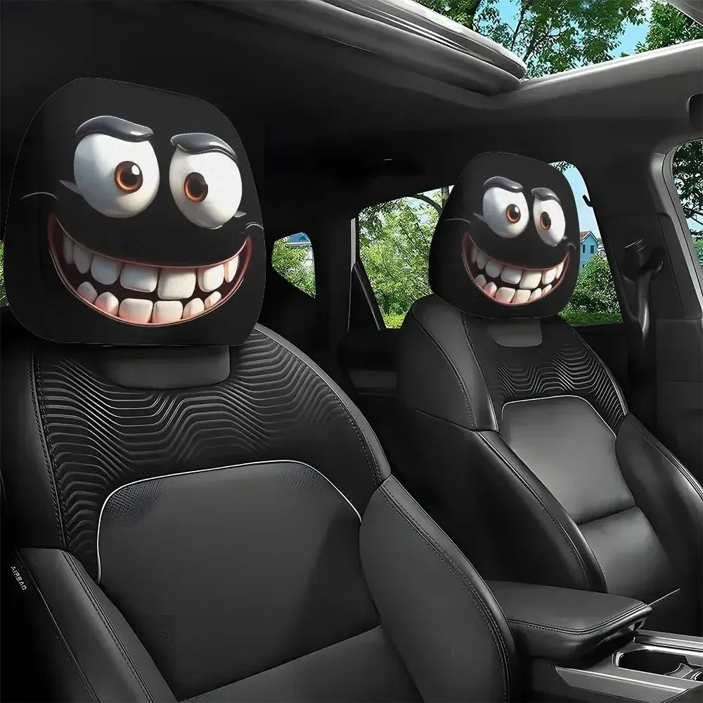 Smiley Auto-Sitzbezug weich & dekorativ – SwissGlanzGarage Autopflege Schweiz
