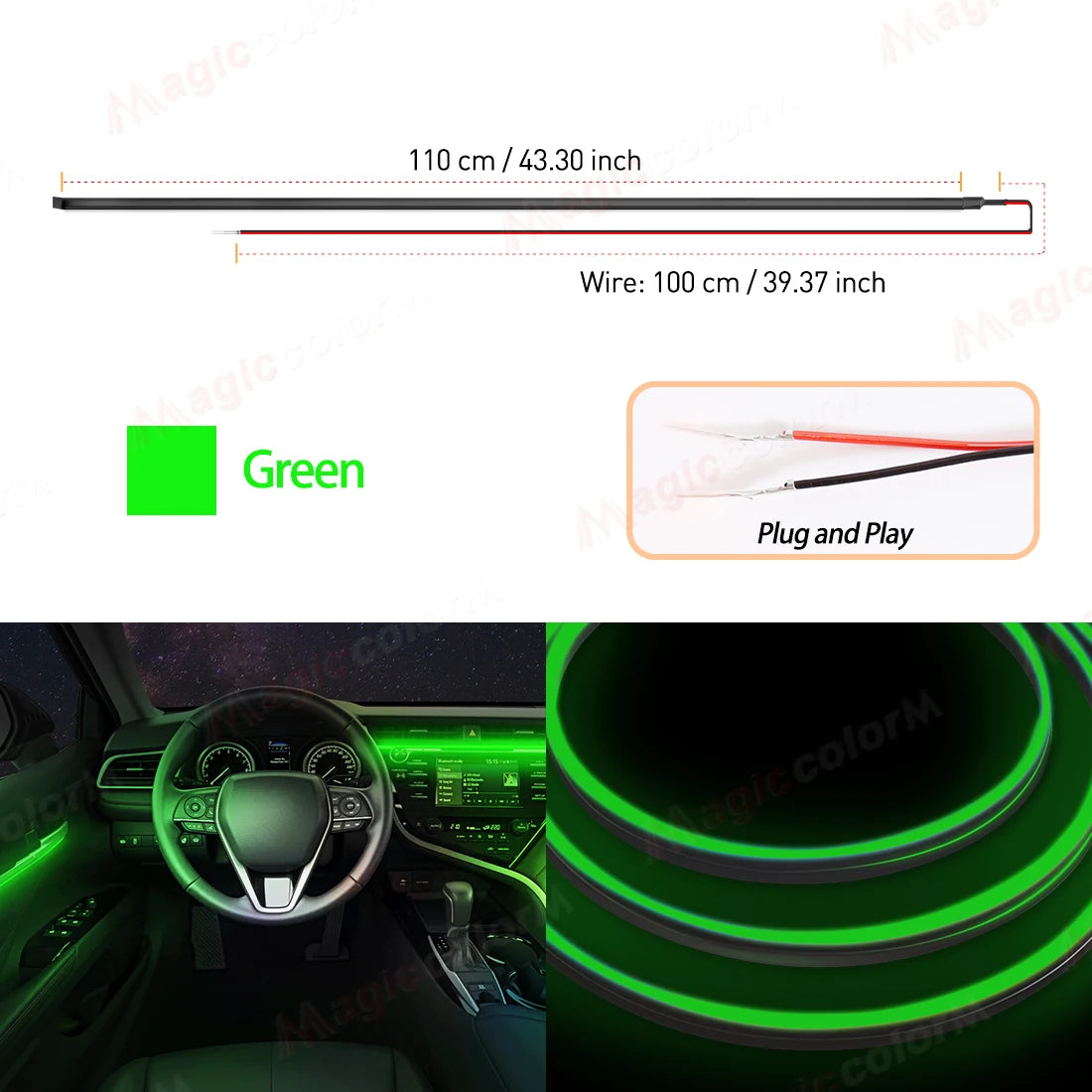110CM LED Acryl-Streifen für Auto
