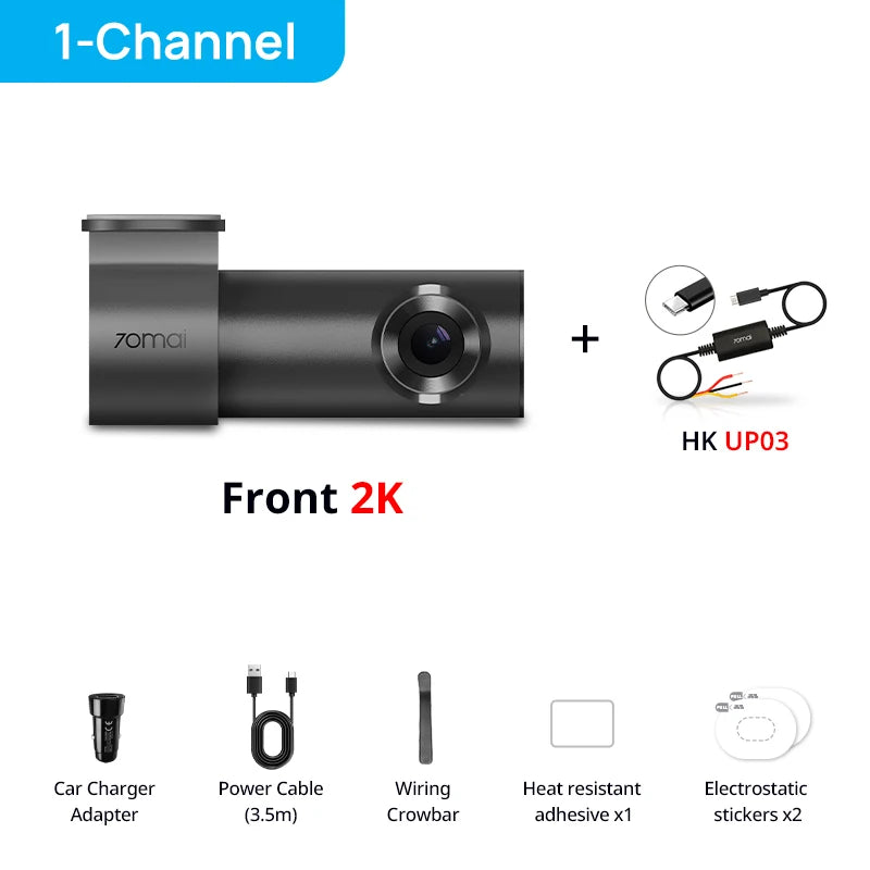 70mai Dashcam M310 Plus 2K mit Sprachsteuerung