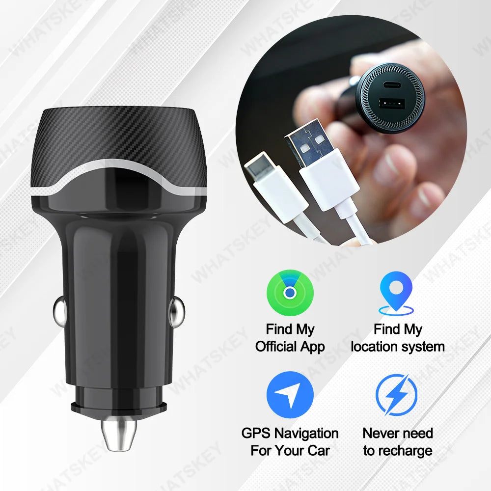 20W USB Auto-Ladegerät mit GPS-Tracker