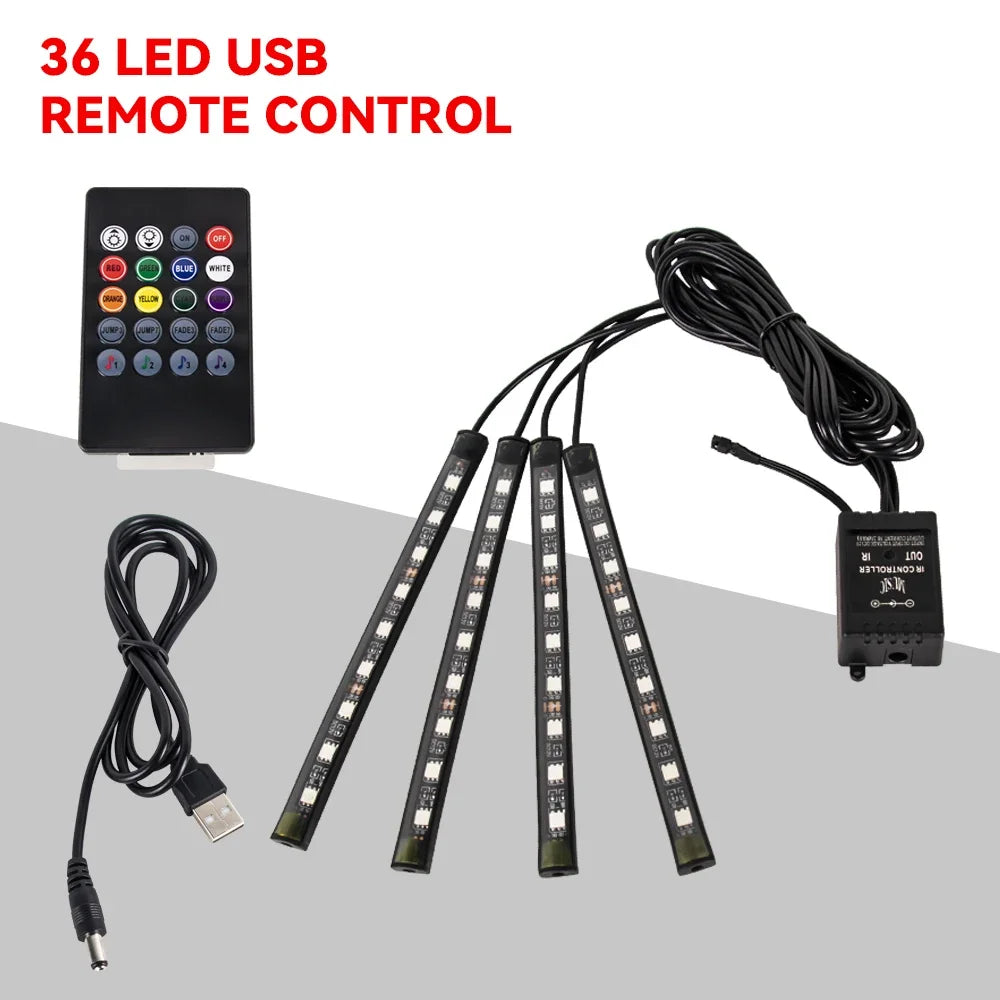 Kabelloses Auto LED Innenraum Ambiente Fusslicht