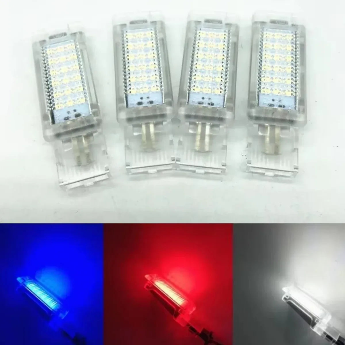 LED Fussraumbeleuchtung Set rot/blau/weiss – SwissGlanzGarage Autopflege Schweiz