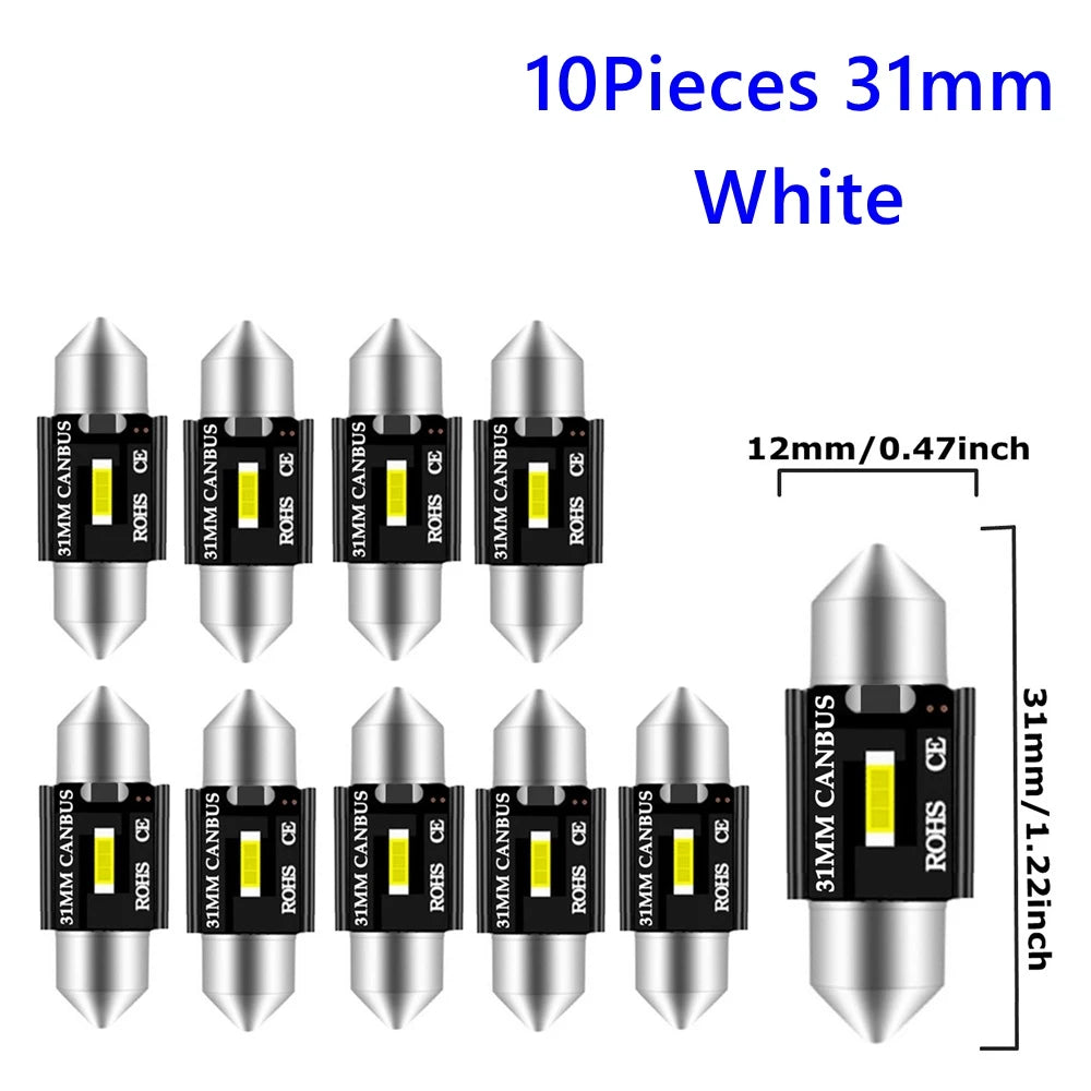 36mm C5W C10W LED Birnen Set