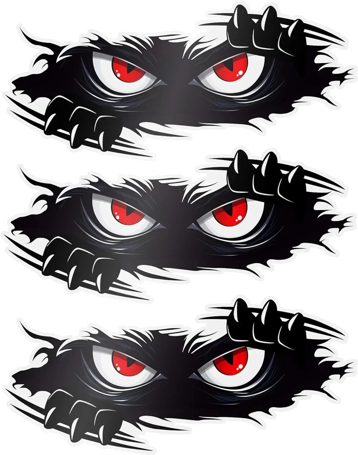 Lustiger Monster Aufkleber 3D Vinyl – SwissGlanzGarage Autopflege Schweiz