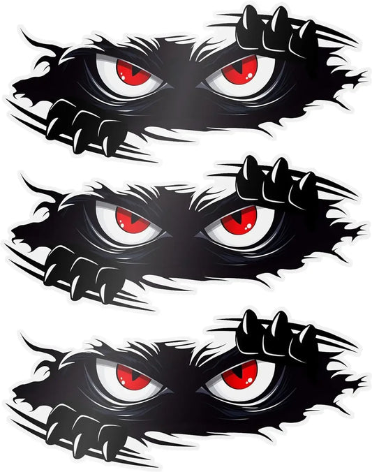 Lustiger Monster Aufkleber 3D Vinyl – SwissGlanzGarage Autopflege Schweiz