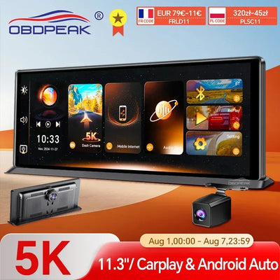 K8 Pro 11.3" Touch Screen Auto-Kamera 5K – SwissGlanzGarage Autopflege Schweiz