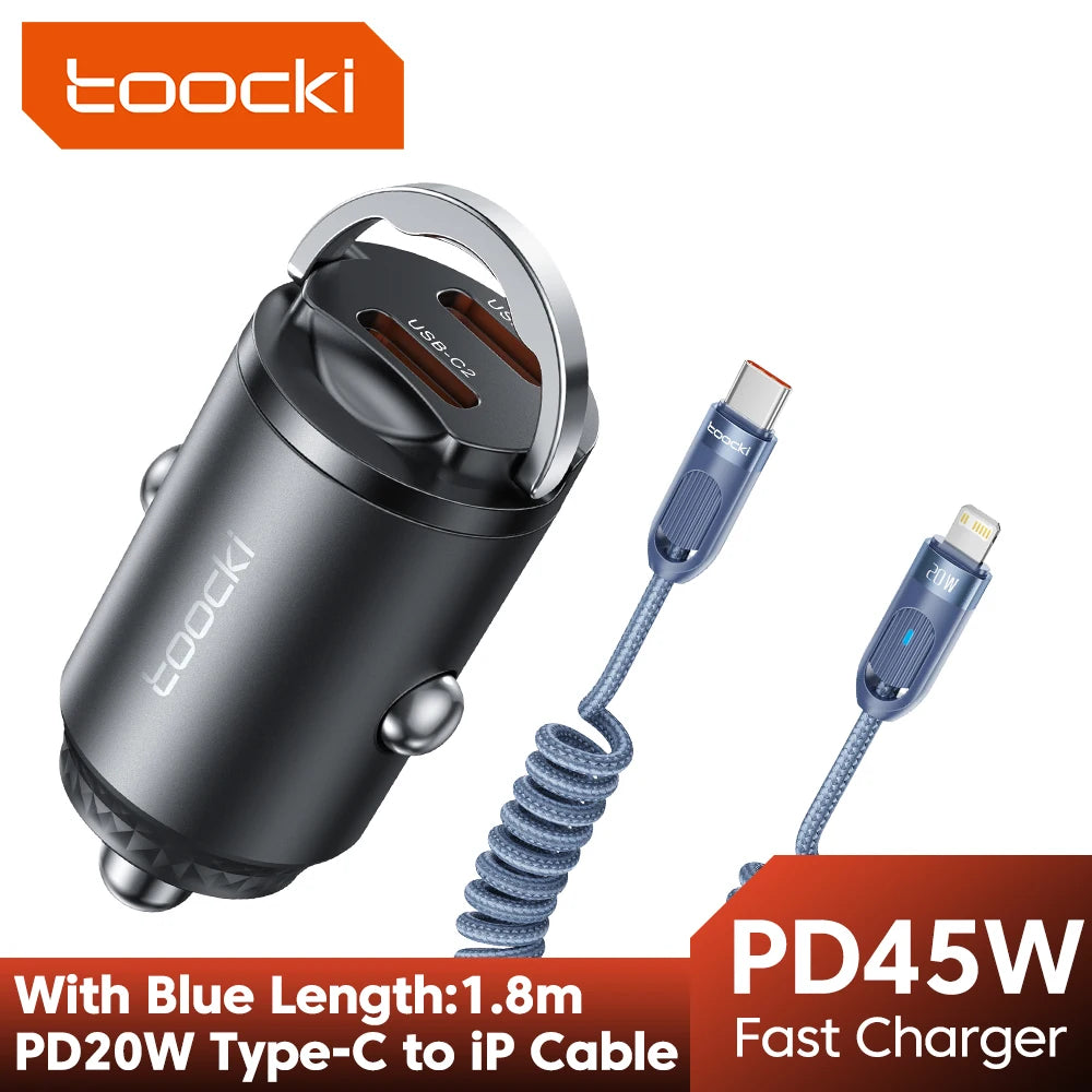 Toocki Mini PD 45W USB-C Auto-Ladegerät