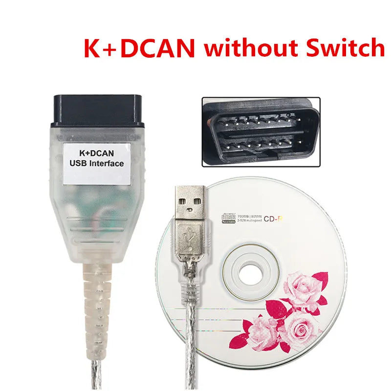 OBDII Diagnosekabel K+DCAN für BMW