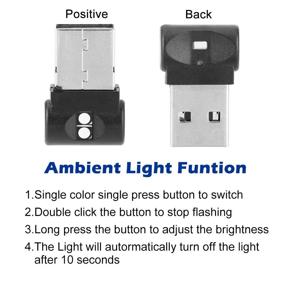 Mini USB LED Innenraumbeleuchtung – SwissGlanzGarage Autopflege Schweiz